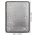 thumbnail image 3 of 39*31IN Window Heat Reflective Insulation Film - Suction Cup Sun Shade, Opaque Privacy Blinds for Sunroom, Bathroom & Renters, 3 of 7