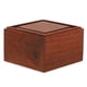thumbnail image 3 of 1Pc Incense Box Square Hollow Rosewood Practical Incense Burner (Dark Red), 3 of 5