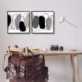 thumbnail image 5 of Stupell Industries Contemporary Oblique Circular Shapes Scribble Outlines Graphic Art Black Framed Art Print Wall Art, Set of 2, Design by Ruth Fromstein, 5 of 5