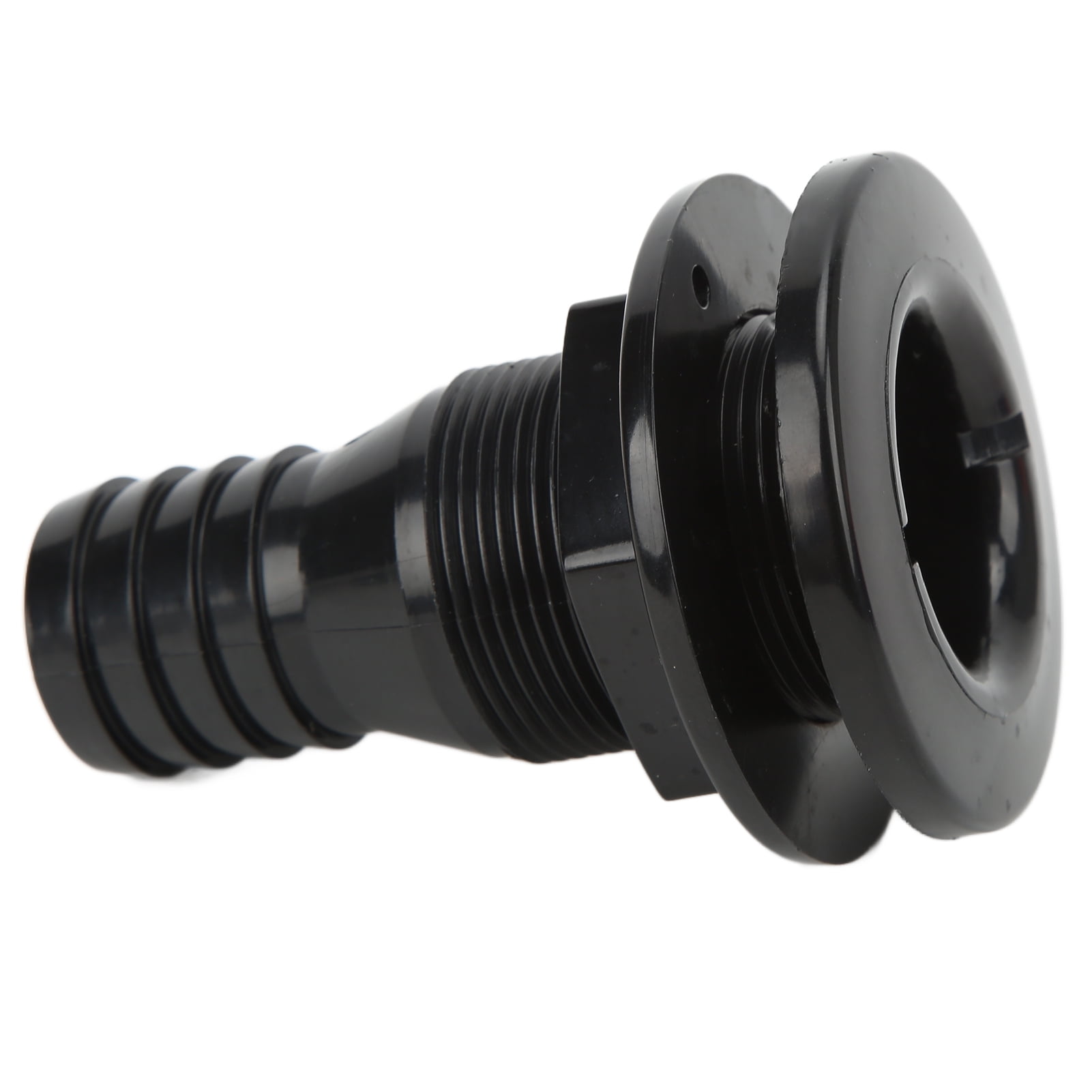 Ymiko Through Hull Fitting,1‑1/4in Boat Thru Hull Connection Black