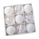 thumbnail image 5 of Adorno de 9 Piezas, Colgante Grande de 8 Cm, Bolas Navideñas Irrompibles Como Regalo para Invitados en Celebraciones Blanco, 5 of 9