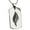 Silver, variant on Stainless Steel Elemental Fire Nation Engraved Dog Tag Pendant Necklace