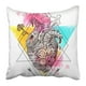 thumbnail image 1 of ABPHQTO Black Machine Mechanical Heart Steampunk Style Us para teléfono inteligente Happy Valentine Day White Tattoo Funda de almohada 50x50 cm, 1 of 1