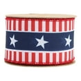 thumbnail image 4 of LaRibbons 2 1/2" Wired Ribbon | Red/White/Blue Stars and Stripes | 10 Yard Roll, 4 of 7