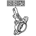 thumbnail image 2 of Febest STEERING KNUCKLE RIGHT # 0428-CWFRH OEM 3870A008, 2 of 2