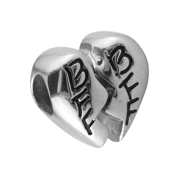 Hallmark Stainless Steel BFF Heart Bead Connections