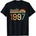 thumbnail image 1 of 27 años de matrimonio - Mejor Esposo Desde 1997 Playera de Aniversario Mujer Talla Extra Grande S-4XL Negro, 1 of 7