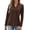 Brown, variant on Zeagoo V Neck Blouse for Women Casual Dressy Basic Tops Soft Solid Long Sleeves Shirts Trendy Fall Tops