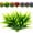Green, variant on 8 Pcs Outdoor Fake Plants UV Resistant Artificial Tall Grass Plants Faux Tropical Flowers Bushes Décor Fall Winter Summer Planters Patio Front Door Porch Plastic Greenery & Shrubs Decoration