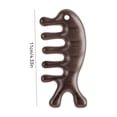 thumbnail image 3 of Gold Silk Sandalwood Meridian Massage Comb - Portable Multifunctional Anti-Static Wooden Comb for Hair Care, Scalp Massage, Home Use, Travel, Unisex (1 Count), 3 of 6