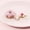 Donut pink, variant on Fruit Keychain Cute Creative Key Chain with Plastic Design Fun Accessory for Keys Bags and More Wool Ball Pendant Peach