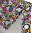 thumbnail image 4 of Ambesonne Colorful Grommet Curtain, Floral Vivid Daisies, 50" x 120", Multicolor, 4 of 6