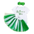 thumbnail image 3 of Jamsmile Newborn Girls Outfits Sets St Patrick'S Day Green White Print T Shirts + Tutu Skirts + Headbands Dress Up Party Sets, 3 of 8