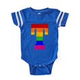 thumbnail image 1 of CafePress - Rainbow Letter T - Cute Infant Baby Football Bodysuit, 1 of 1