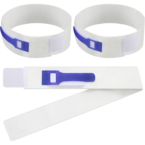 Catheter Leg Bag Holder Foley Catheter Leg Strap Urinary Drainage Tube Holder Catheter Stabilization Device Anti Slip Anti Irritation Catheter Holder, 2.2 x 22 Inch (Blue)