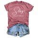 thumbnail image 2 of Camiseta informal estampada para mujer - Mangas cortas, cuello redondo, estampado de esqueleto de Halloween, 2 of 3