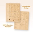thumbnail image 2 of Tablero de madera para trazar el alfabeto Asweets Montessori para niños, 2 of 6