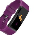thumbnail image 4 of Pulsera inteligente Bluetooth Reloj impermeable Deporte Oxígeno en sangre Frecuencia cardíaca Pulsera electrónica, Púrpura Inevent EL002013-04B, 4 of 7