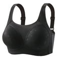 thumbnail image 2 of Sheghy Wirless Bandeau Bra-Lace Trim Comfort Strapless Bra/Sport Bras High Support,Black, 2 of 6