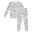 thumbnail image 5 of Kcolen DIY Hand Painted Halloween Coloring Pajamas 2 Piece Sets, Colorable Long Sleeve Shirts and Pants Set Fall Winter Halloween Gifts Outfit, 5 of 5