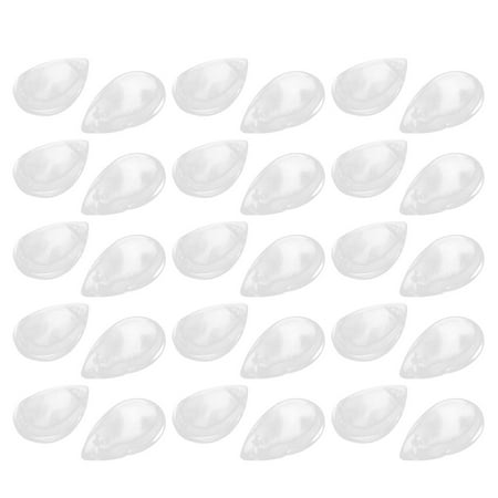 - 30 Pcs 25mm Length Faux Crystal Waterdrop Shaped Bead Clear for DIY