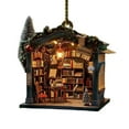 thumbnail image 1 of Outdoor Christmas Decorations 2024 Christmas Acrylic Bookshelf Pendant Christmas Tree Hanging Decorations Stacking Christmas Interior Decorations for Books Outdoor Christmas Decorations Tree, 1 of 1