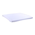 thumbnail image 4 of tamizeot Housse de Table Carrée Extensible Élastique Nappe pour Bout de Canapé Fête Table de Souper Blanc 86 cm X 86 cm, 4 of 4