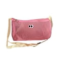 thumbnail image 4 of Bolsa de maquillaje de malla, bolsa de viaje, bonita, multiusos, transpirable, portátil, de nailon, organizador de artículos de tocador para el hogar, Rosa, 4 of 8