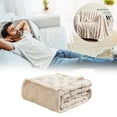 thumbnail image 3 of Tunhigl Soft Thick Fleece Blanket for Bed and Sofa - Ultra Cozy Plush Throw for Warmth & Comfort - Heavyweight Winter Blanket, Perfect for Living Room, Home, Travel, Gift, All Seasons Beige, 3 of 9
