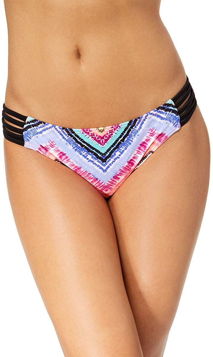 California Waves Womens Floral Strappy Swim Bottom Separates 