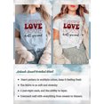 thumbnail image 6 of Anbech LOVE Printed T-Shirt for Women Casual Valentine's Day Graphic LOVE Is All You Need Junior Girls Short Sleeve Tee Tops with Crew Neck, 6 of 10