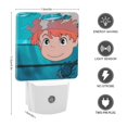 thumbnail image 2 of Ponyo / Ponyo: En el Acantilado Luz nocturna LED con sensor de anochecer a amanecer para dormitorio, baño, pasillo, escaleras - Lámpara LED nocturna de enchufe, 0.5W - 1 pieza, 2 of 6