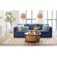 Better Homes & Garden Modular Sectional Sofa With Storage Ottoman, Blue