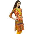 thumbnail image 1 of Phagun Kurta Indienne en Coton Imprimé Longueur Genou Décontractée Kurti - 12, 1 of 1