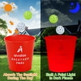 thumbnail image 2 of Set de juego Aivalas Yard Pong Toss con 12 baldes y pelotas luminosos, 2 of 7