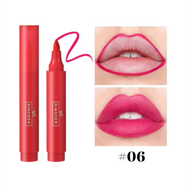Lápiz de labios líquido, delineador de labios resistente al agua, duradero, hidratante, no se mancha, acabado mate, maquillaje de labios