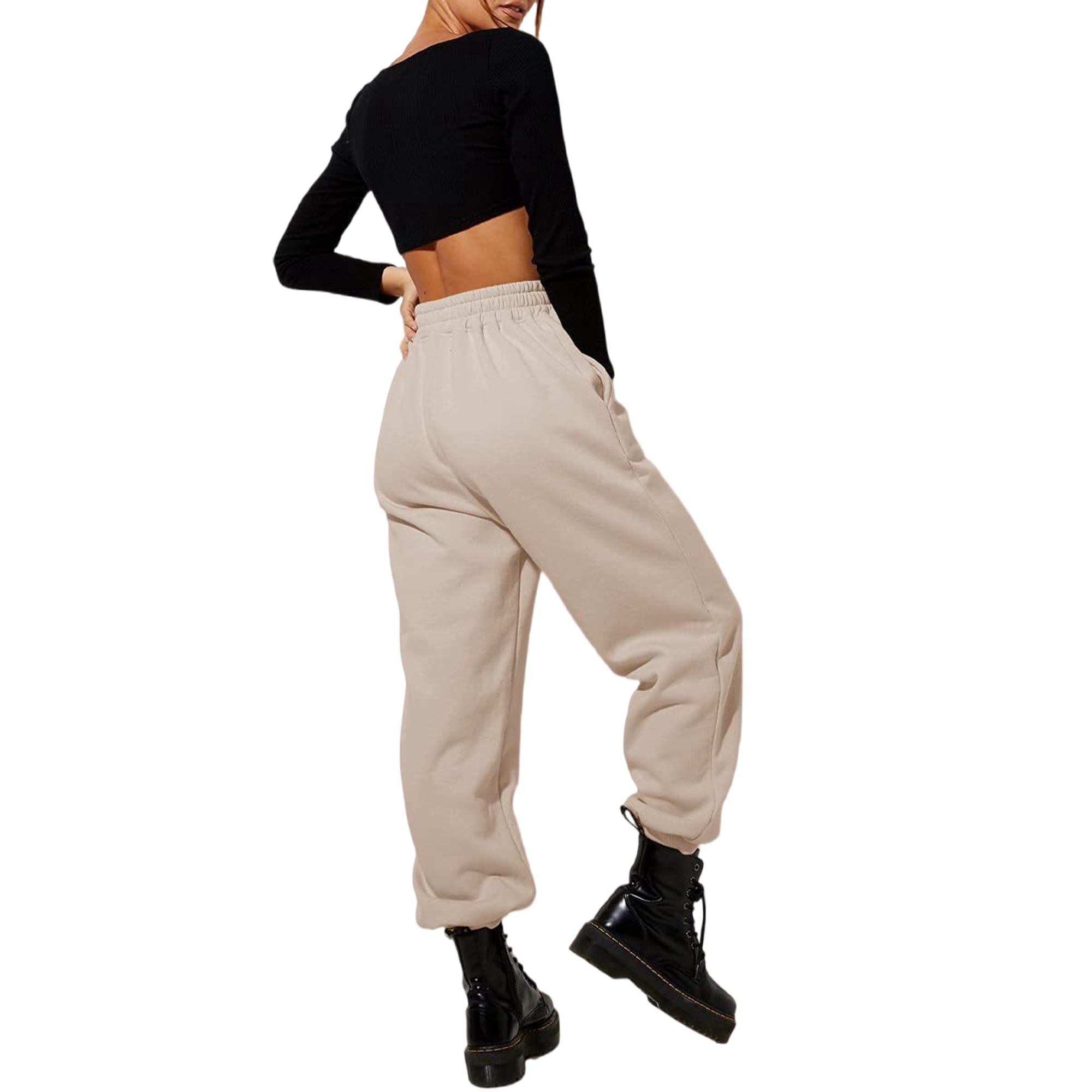 High waisted jogger pants best sale