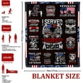 thumbnail image 4 of Veterans Gifts, Veteran Fathers Gifts, Veteran Gifts for Men, Gifts for Veterans, Vietnam Veteran Gifts, Navy/Army/Air Force Veteran Gifts, Proud Patriotic Hard Head Veterans Throw Blanket 60”x50”, 4 of 6