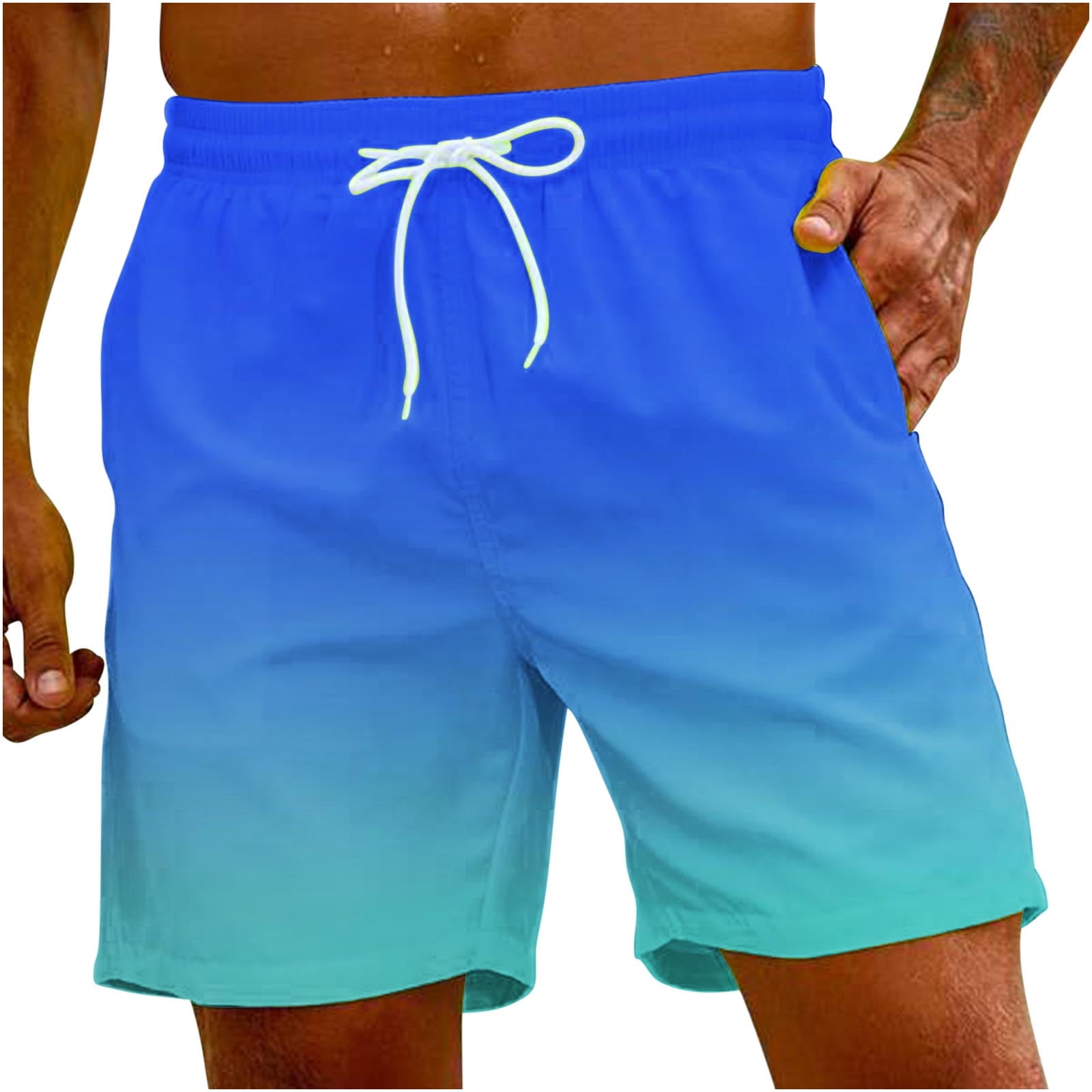 SURF CUZ Mens Swim Trunks with Compression Liner Quick Dry