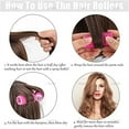 thumbnail image 3 of Happon 12PCS 0.6" Small Size Hair Rollers Curlers Self Grip Holding Rollers Hairdressing Curlers Hair Design Sticky Cling Style For DIY Or Hair Salon, 3 of 5
