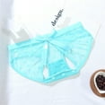 thumbnail image 5 of Bigersell Womens Cheeky Panties Clearance Period Underwear Women Plus Size G-Strings Panty Style P-370 Nylon Brief Panties Thong Bikini Sets Ladies Briefs Mid Waist Women's Panties Sky Blue One Size, 5 of 8
