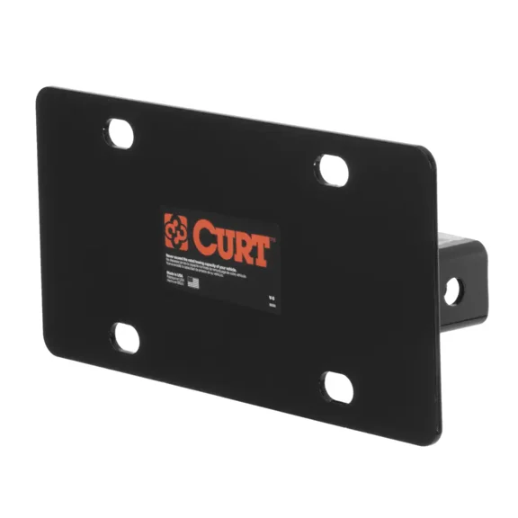 CURT Hitch-Mounted License Plate Holder