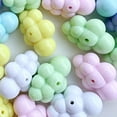 thumbnail image 3 of Boc 10Pcs Cloud Beads Handcrafted Fine Workmanship Glossy Clouds DIY Acrylic Car Hanging Keychain Phone Case Chain Beaded Charm Home, 3 of 10