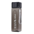thumbnail image 2 of Sport Square Tea Milk Fruit Water Cup 480ml Transparent Drink Bottle with Rope, 2 of 8