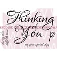 thumbnail image 2 of Woodware Clear Stamps 3.5"X5.5"-Scripted Thinking Of You, Pk 1, 2 of 2
