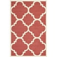 thumbnail image 6 of SAFAVIEH Cambridge Justine Geometric Quatrefoil Wool Runner Rug, Rust/Ivory, 2'6" x 12', 6 of 10
