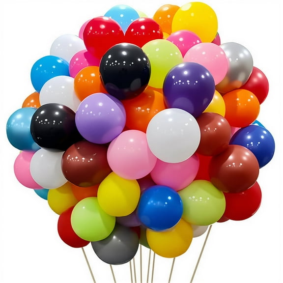 100 Pack Multi-Color Balloons – 10 Inch Latex Balloons for Balloon Arch Kit, Birthday Party Decorations, Helium or Air, Bulk Blue Balloons for Boys, Girls, Weddings, Baby Showers