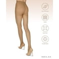 thumbnail image 6 of Melas Women's Melas Microfiber Opaque Control Top Tights - Womens - Female, S-M, Taupe, 6 of 12