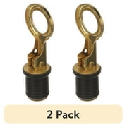(2 pack) Ozark Trail 7524PDOT2 Marine Brass Snap Handle Drain Plug, Boat Accessories