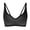 Black, variant on Women's Solid Color Adjustable Shoulder Strap Push-Up Bra